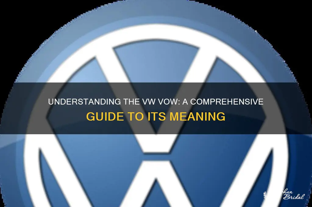 what is the vw vow