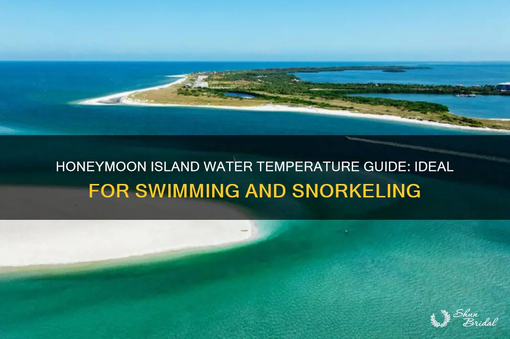 what is the water temp at honeymoon island