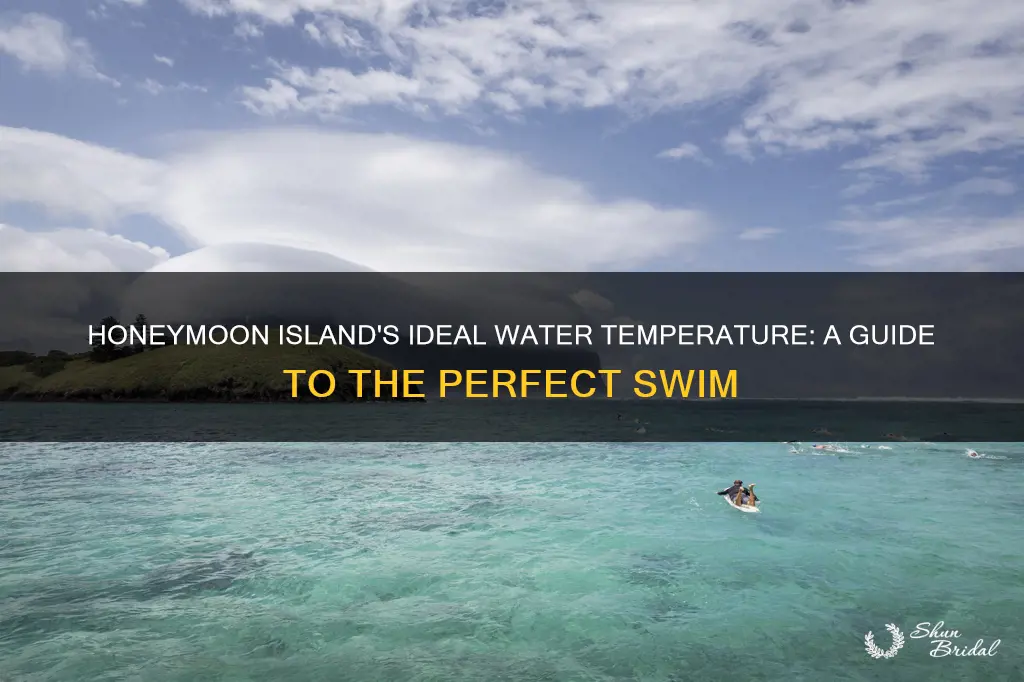 what is the water temperature at honeymoon island