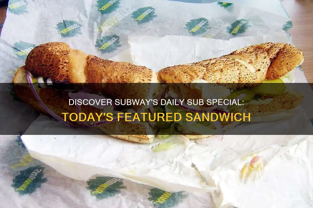 what is the wed subway sub of the day