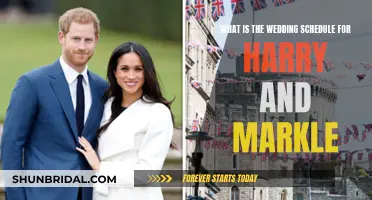 Harry and Markle's Wedding Day Schedule