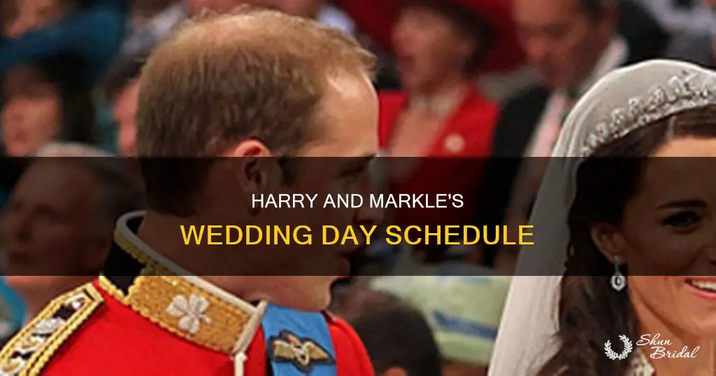 what is the wedding schedule for harry and markle