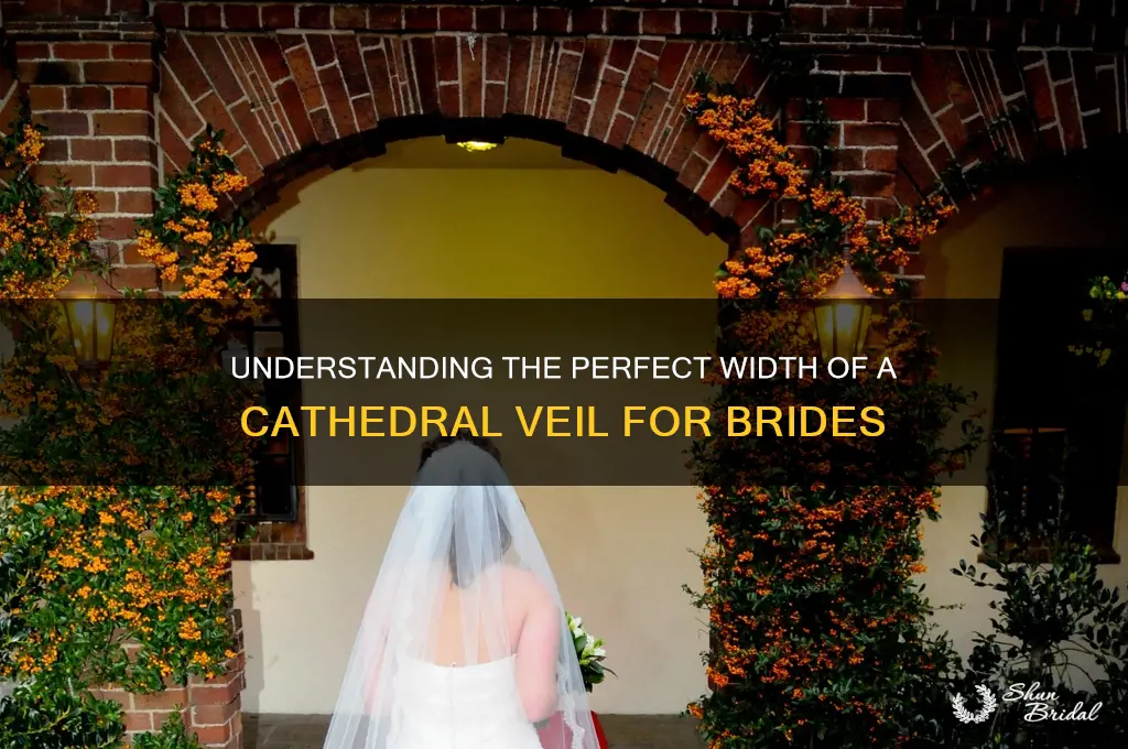 what is the width of a cathedral veil