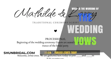 Crafting Eternal Promises: Understanding the Heartfelt Wording of Wedding Vows