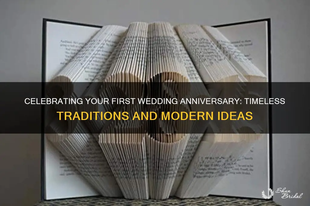 what is tradition for 1st wedding anniversary