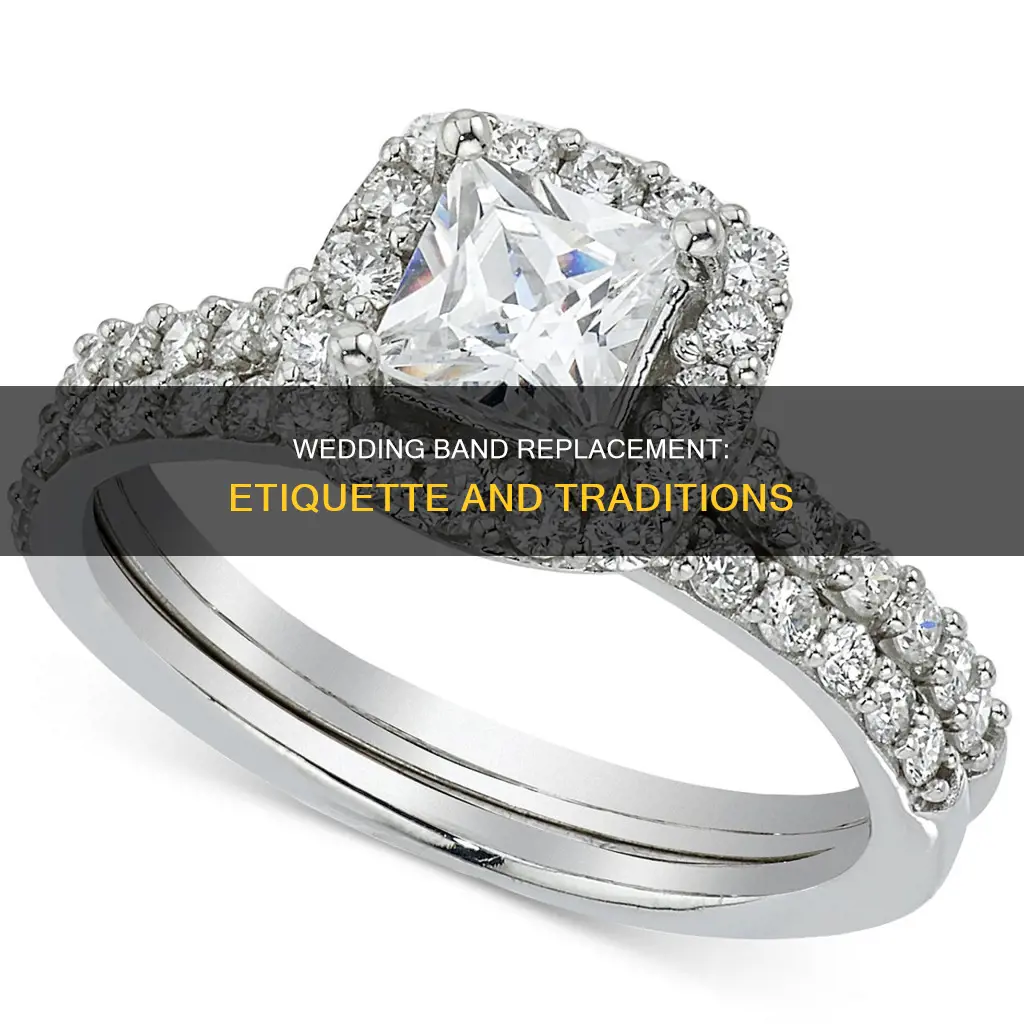 what is tradition for replacing wedding band etiquette