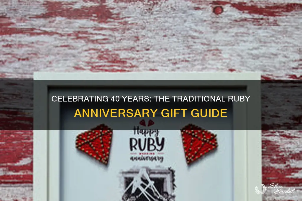 what is traditional gift for 40th wedding anniversary