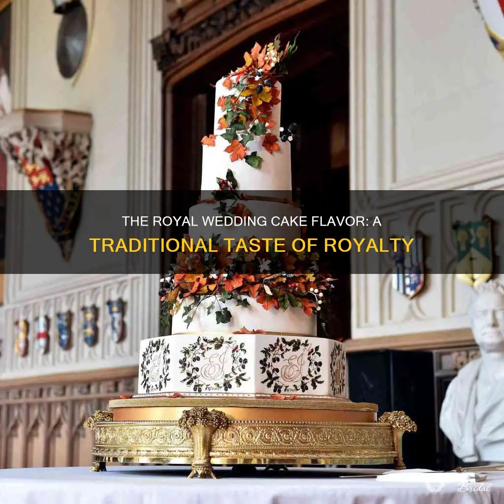 what is traditional wedding cake flavor for royalty