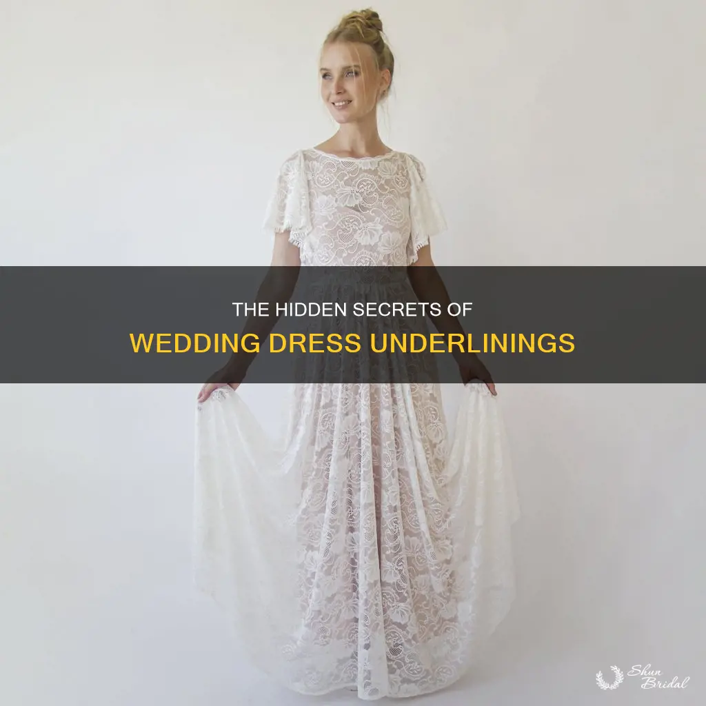 what is underlining in a wedding dress