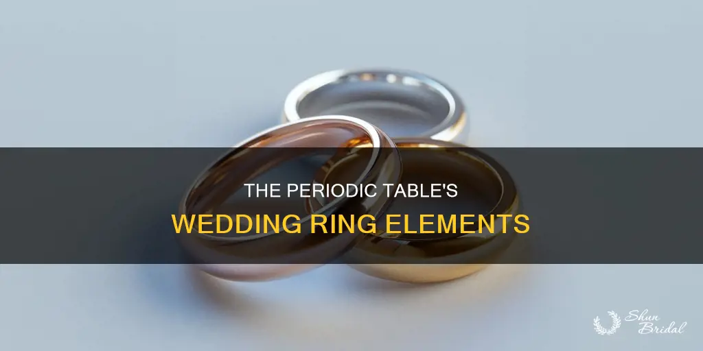 what is used for wedding rings on the periodic table