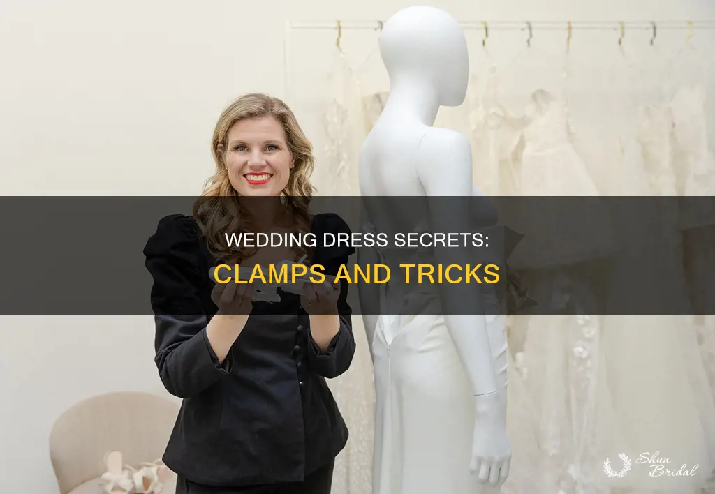 what is used on wedding dresses for clamps