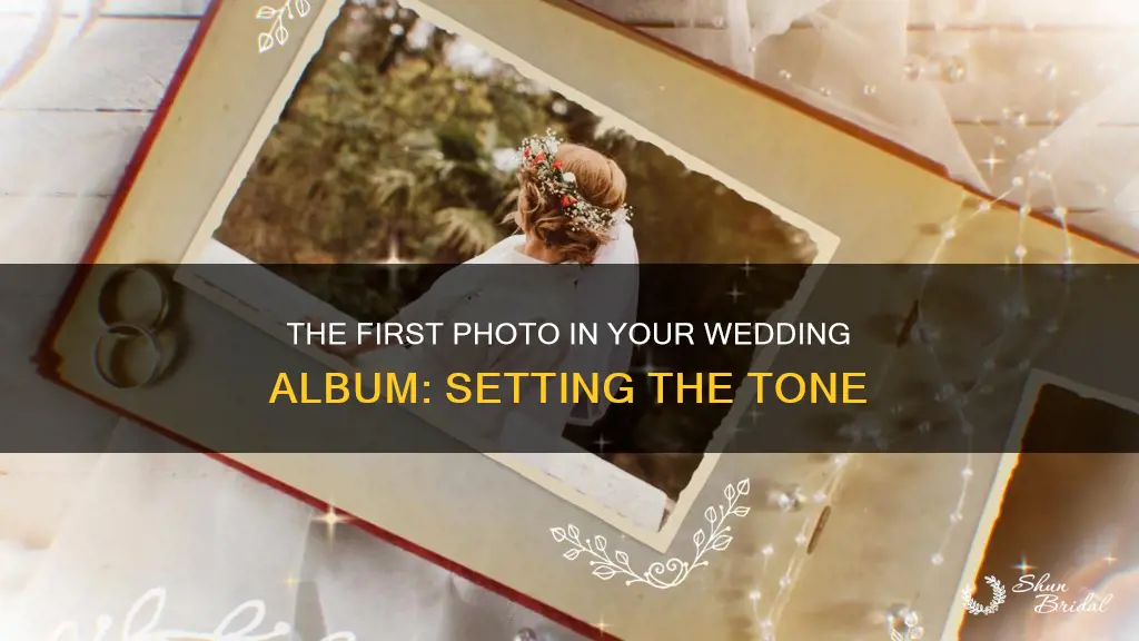 what is usually first photo in wedding album