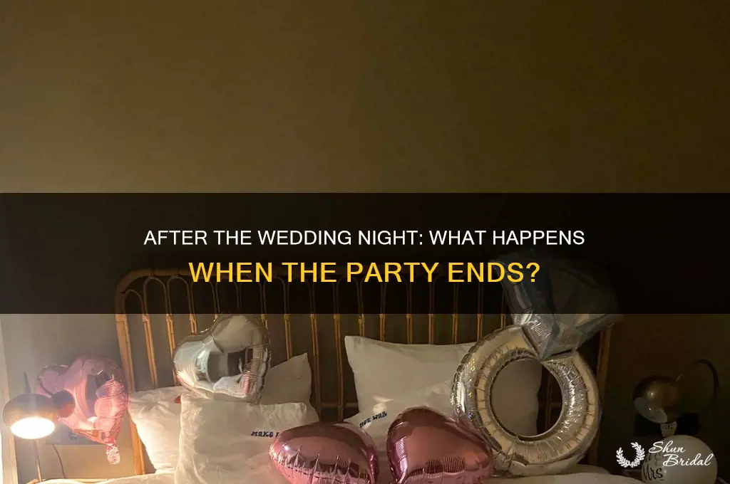what is usually in wedding night after party is over