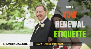 Vow Renewal Etiquette: A Guide to Celebrating Your Love Again
