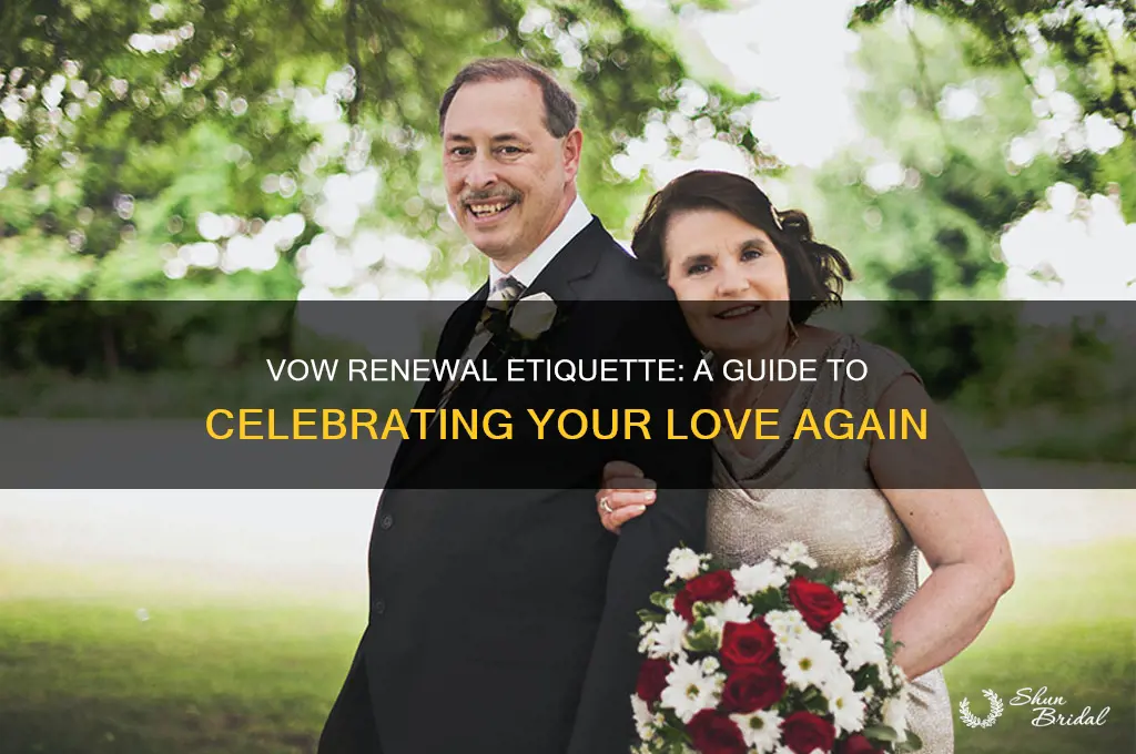 what is vow renewal etiquette