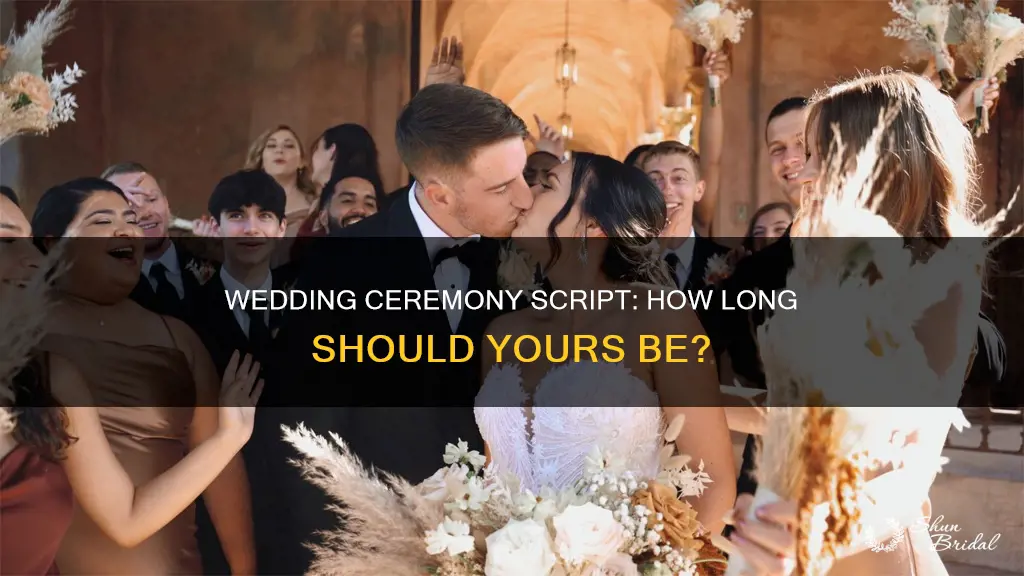 what is wedding ceremony script how long