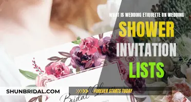 Wedding Shower Invitation Lists: Etiquette and Expectations