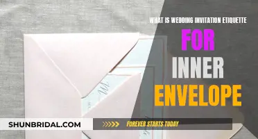 Guide to Inner Envelope Etiquette for Wedding Invites