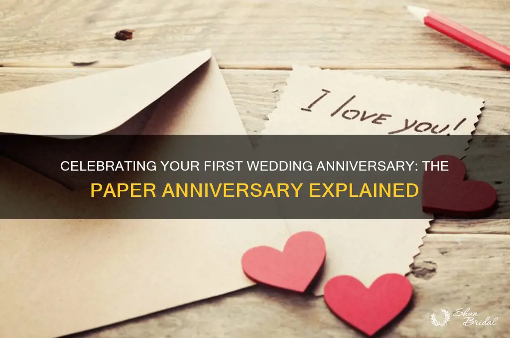 what is your one wedding anniversary called