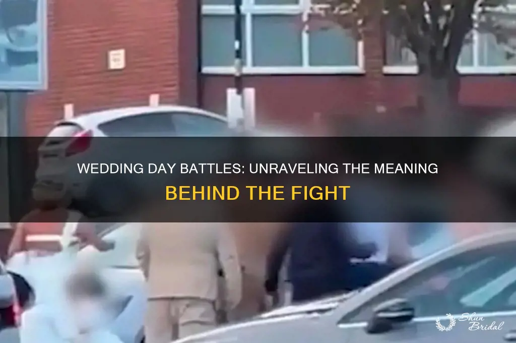 what it mean to fight on your wedding day