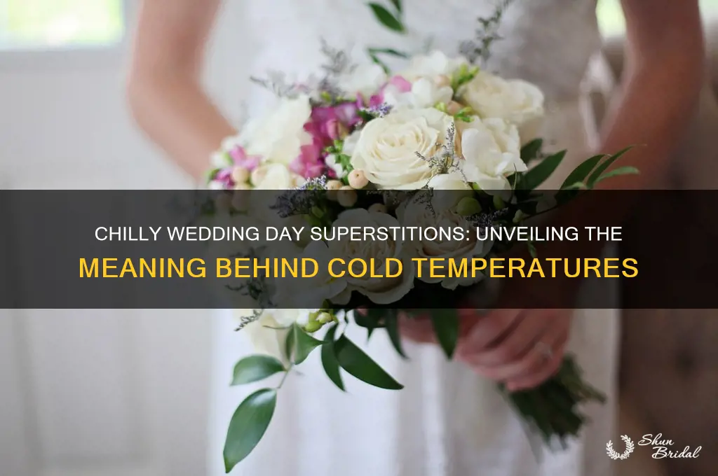 what it mean when it its cold on wedding day