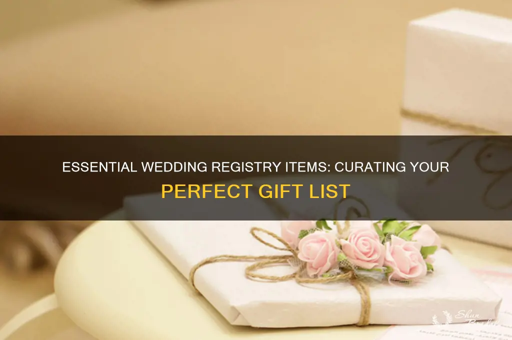 what items go on a wedding registry