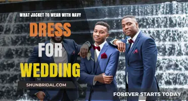 Jacket and Navy Dress: Wedding Style Guide