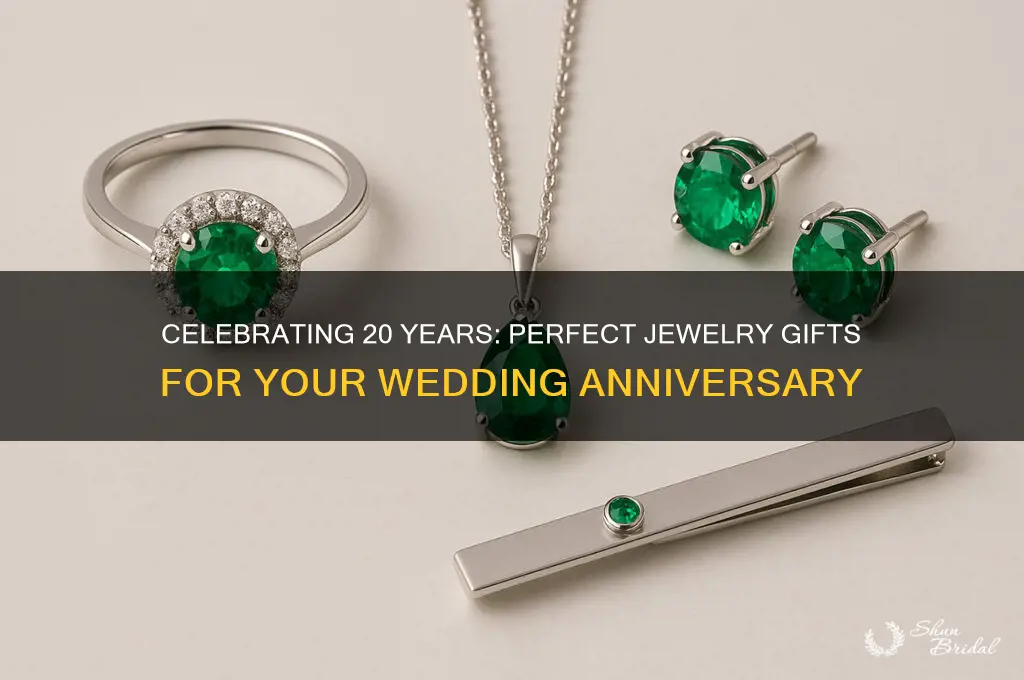 what jewelry for 20th wedding anniversary