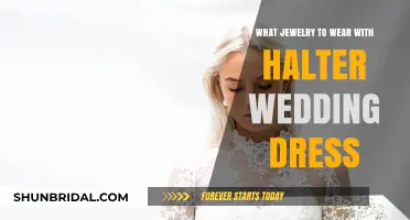 Halter Wedding Dress: Choosing the Right Jewelry