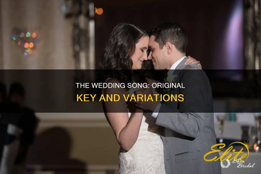 what key is the original the wedding song played in