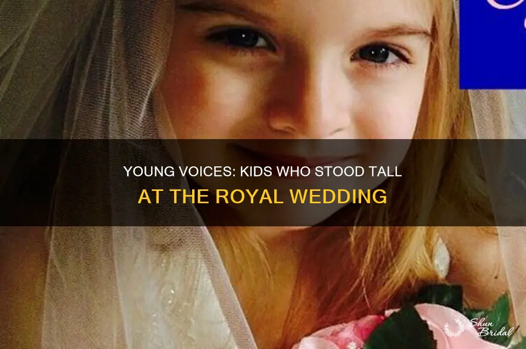 what kids stood up for the royal wedding