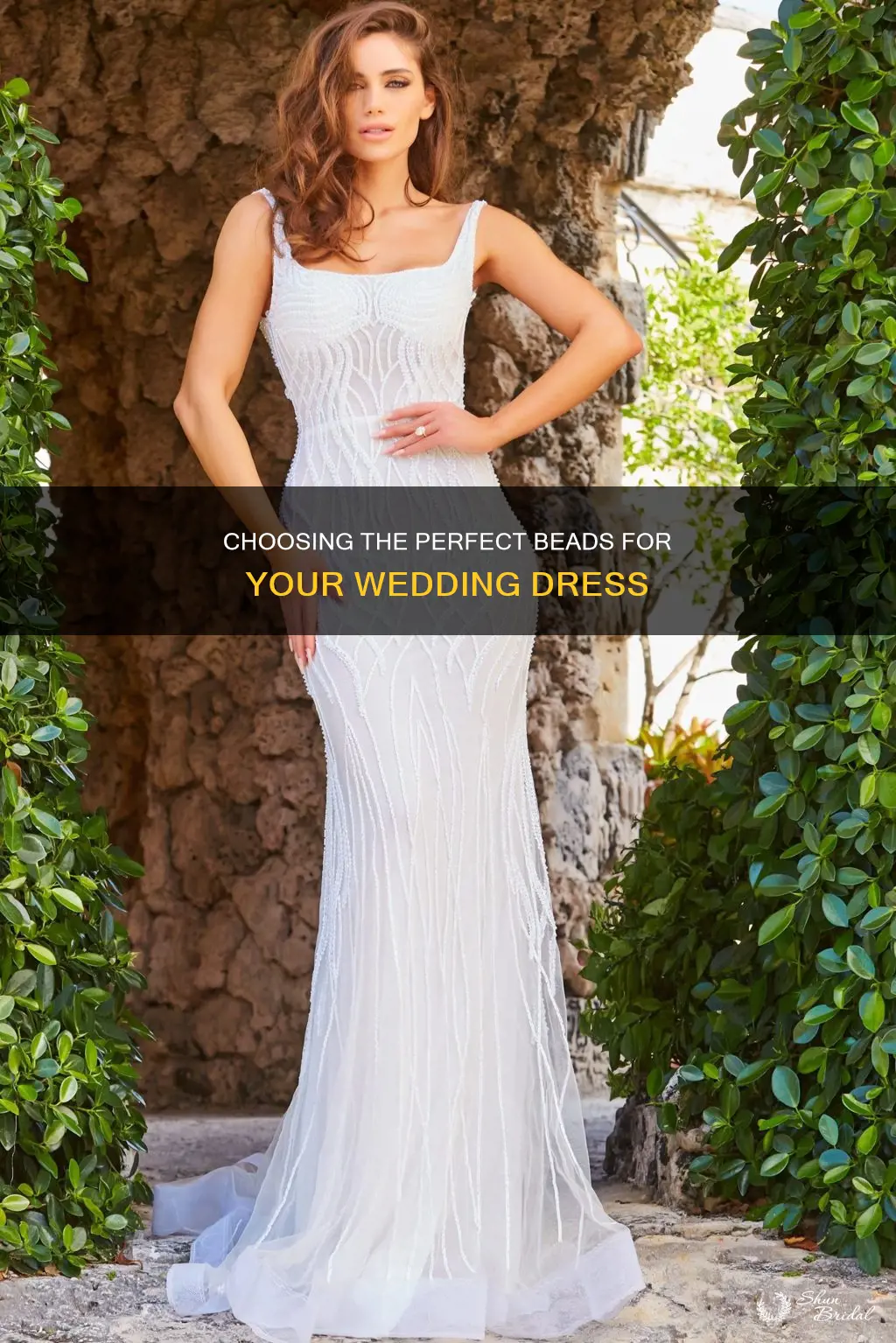 what kind of beads touse on wedding dress