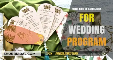 Choosing the Perfect Card Stock for Your Wedding Program