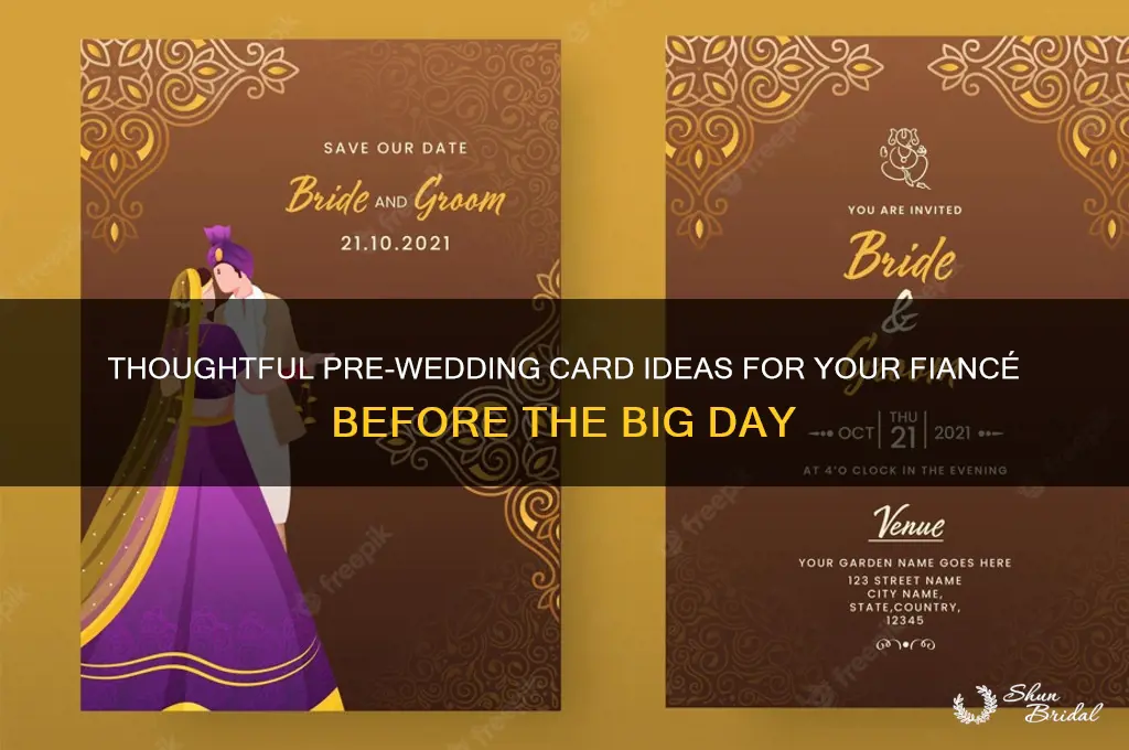 what kind of card to give fiance before wedding