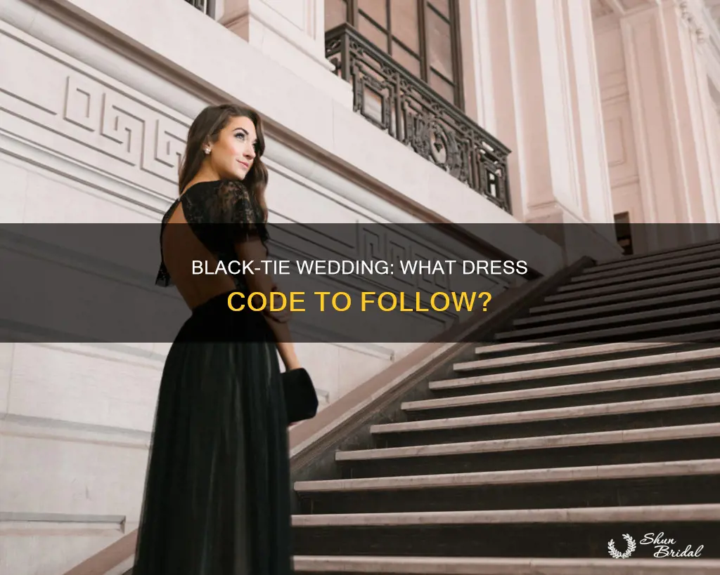 what kind of dress to wear to black tie wedding