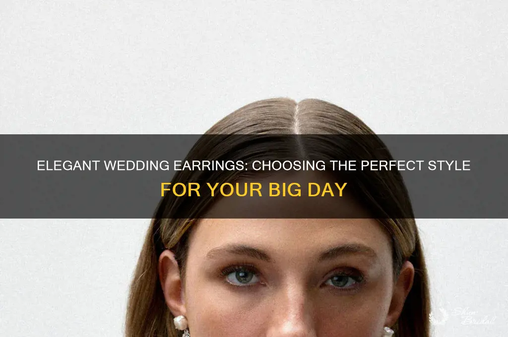 what kind of earrings wedding day