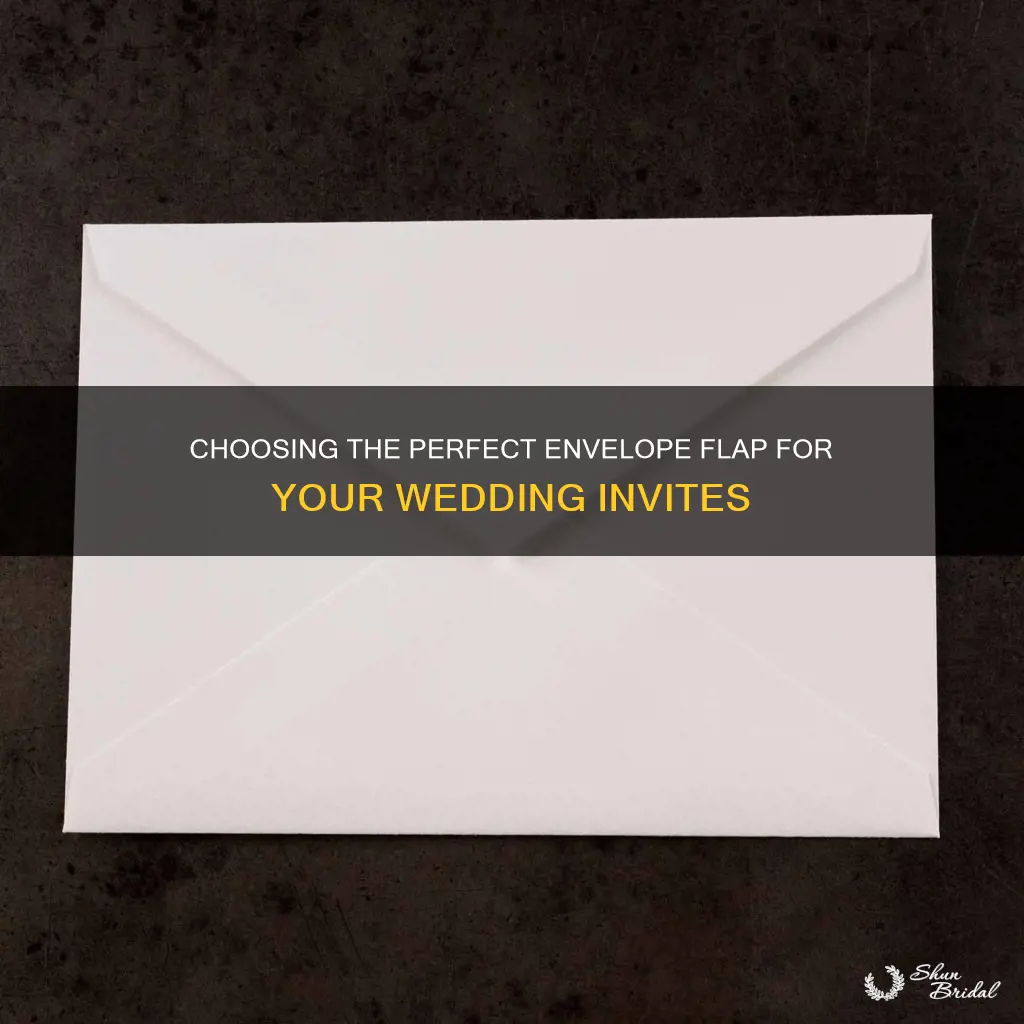 what kind of envelope flaps for wedding invitations