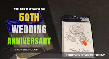 Elegant Envelopes for Celebrating 50 Years of Marriage