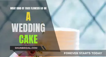 Choosing the Perfect Faux Flowers for Your Wedding Cake