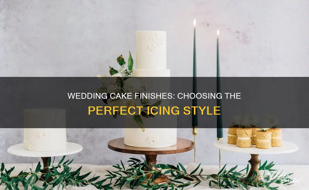 what kind of finish is used on wedding cakes