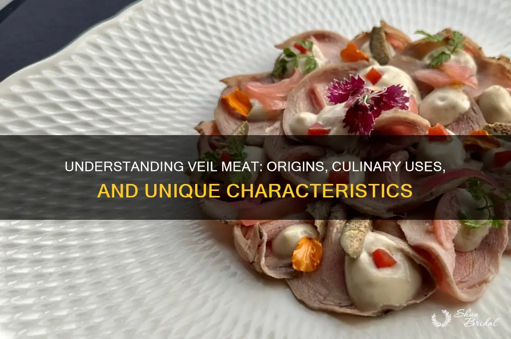 what kind of meat is veil