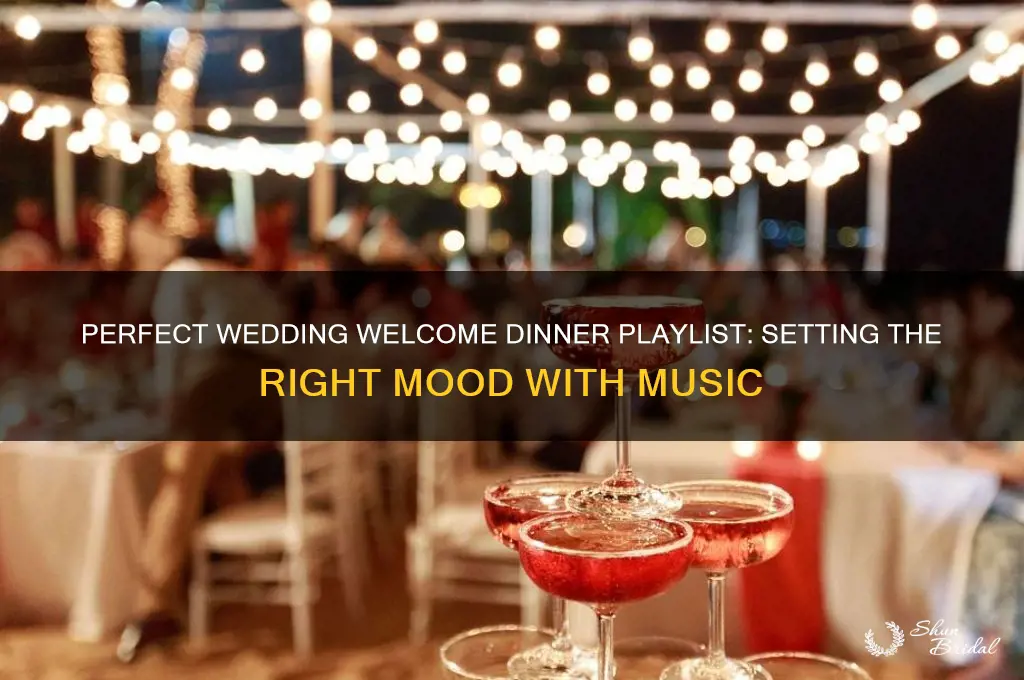 what kind of music to play welcome dinner wedding