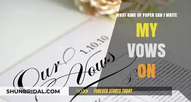 Choosing the Perfect Paper for Your Heartfelt Wedding Vows