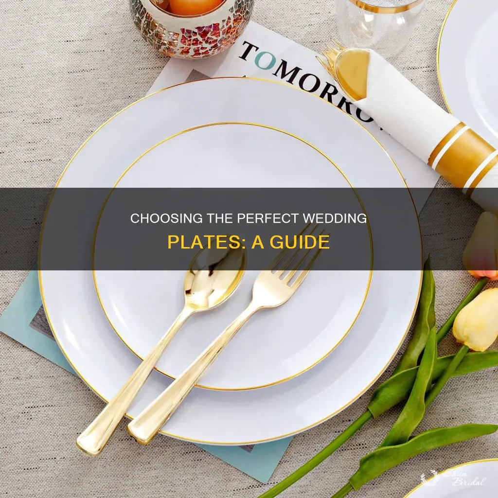 what kind of plates to use at a wedding