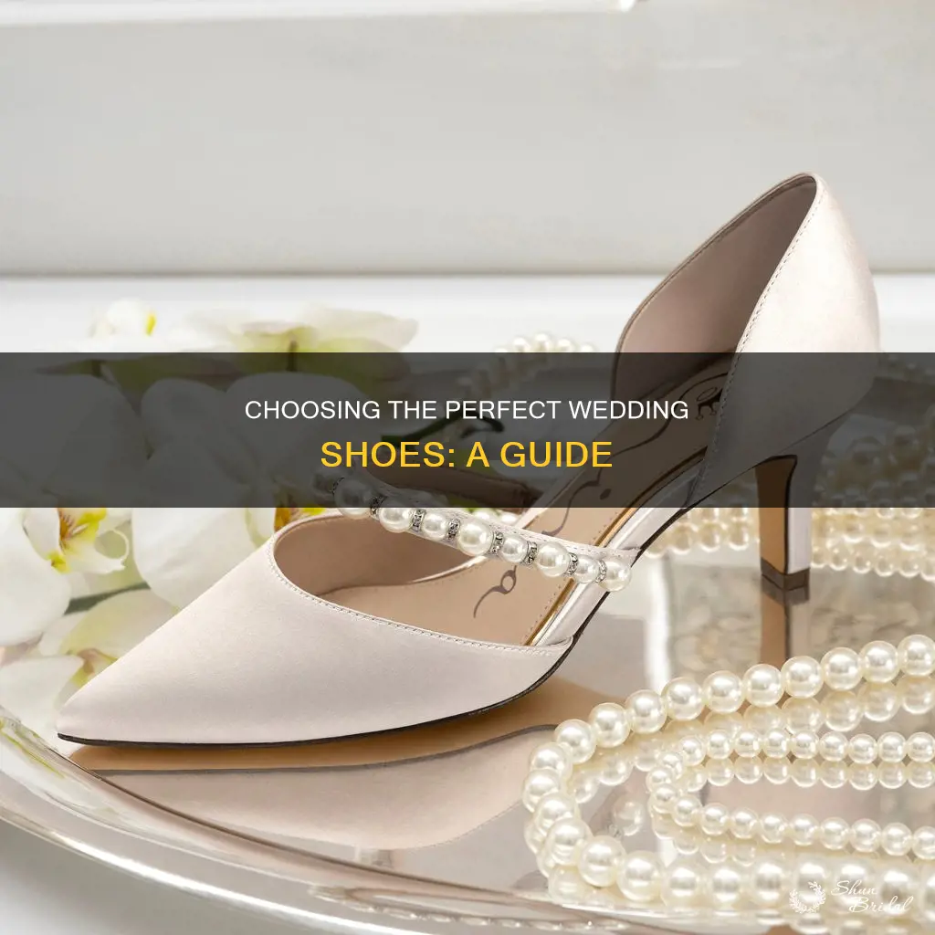 what kind of shoe to wear with wedding dress