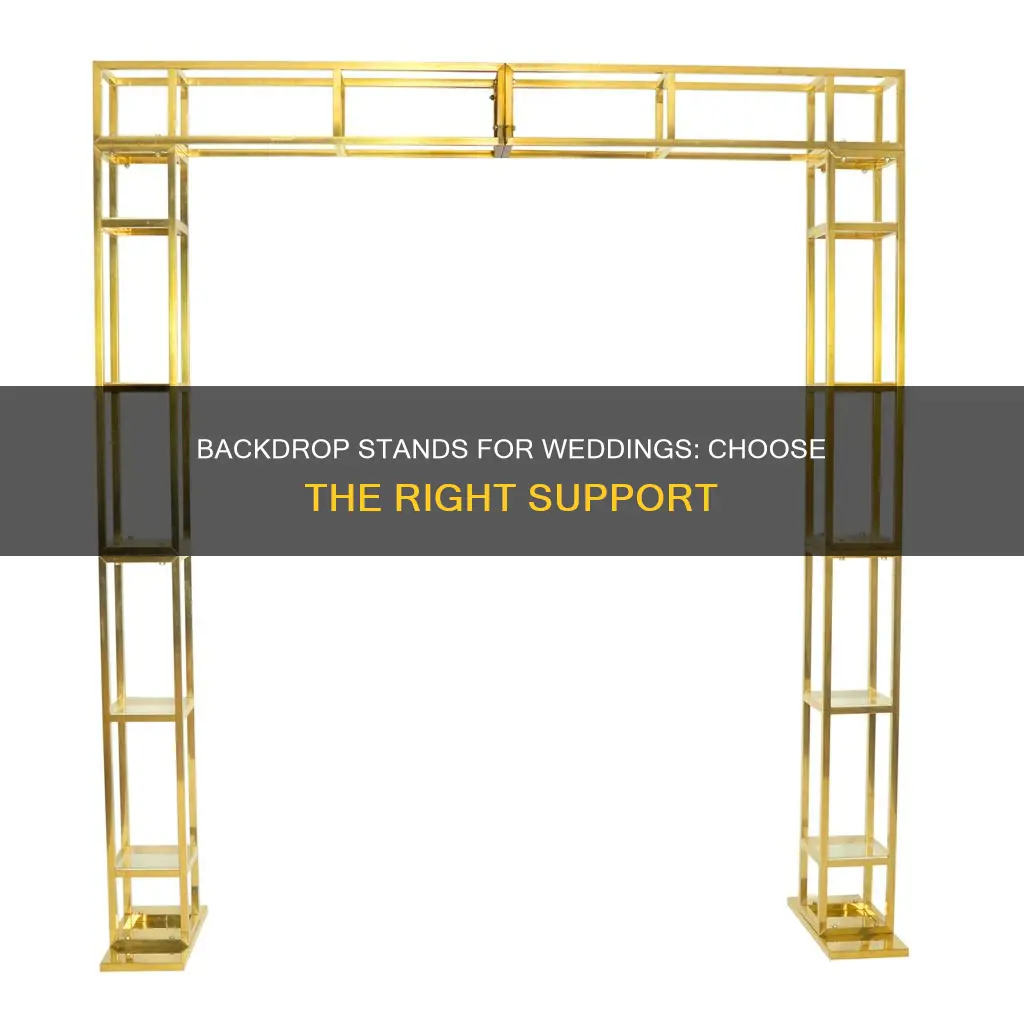 what kind of stands used for wedding backdrop