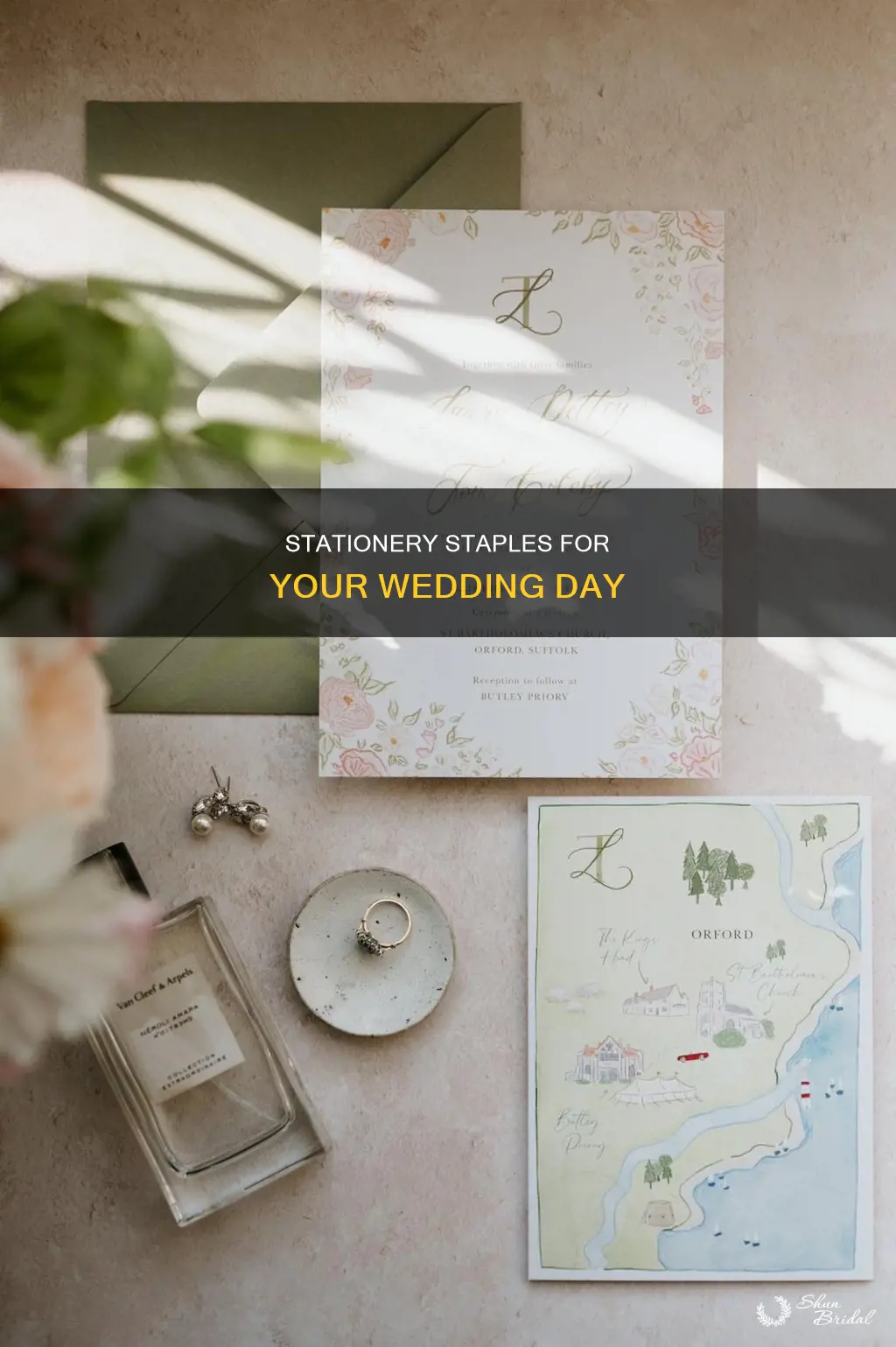 what kind of stationery is needed for a wedding