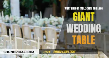 Choosing the Right Tablecloth for Your Giant Wedding Table
