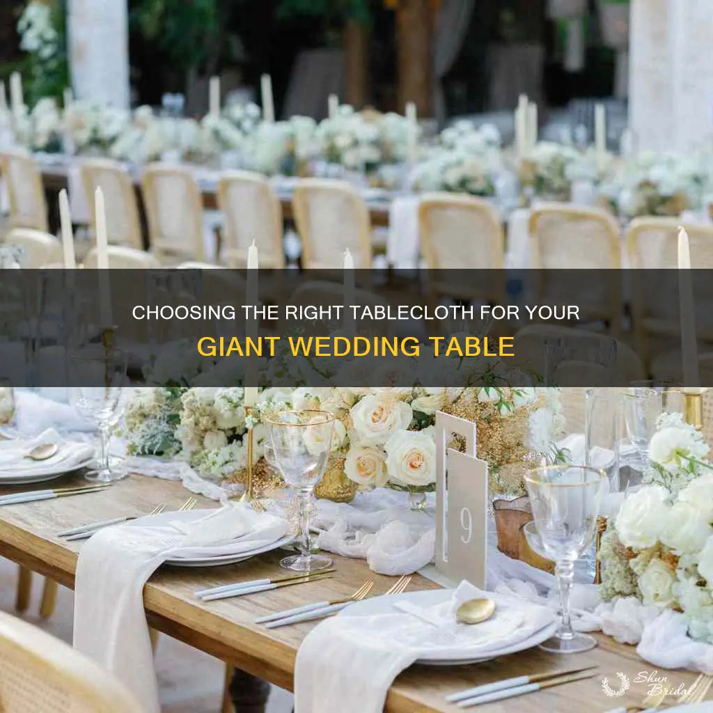 what kind of table ckith for long giant wedding table