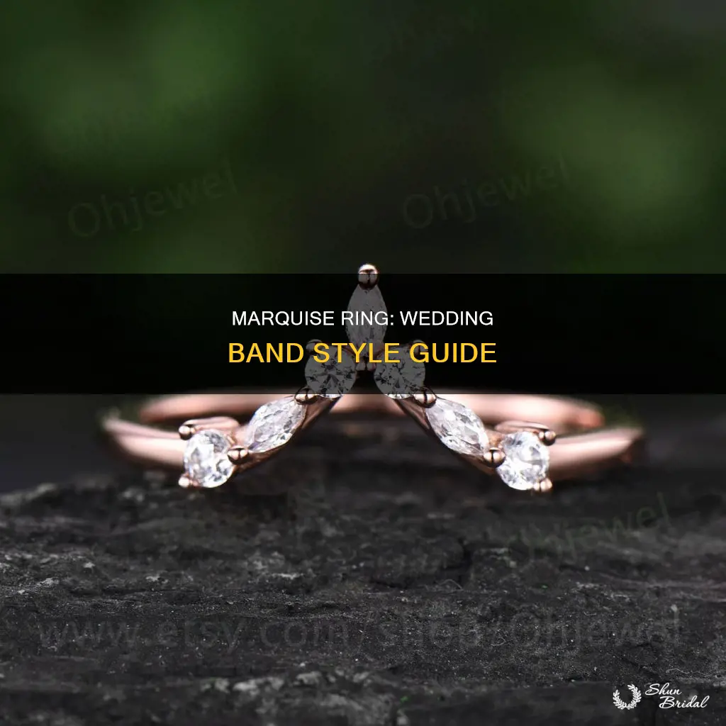 what kind of wedding band goes with a marquie ring